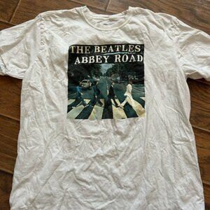 The Beatles White Graphic Tee Size XL